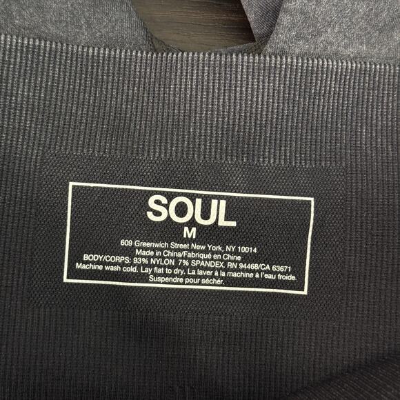 Soul Cycle Leggings Womens Medium Skull Moto Cutout Biker Athletic Faded Black M - Picture 7 of 11